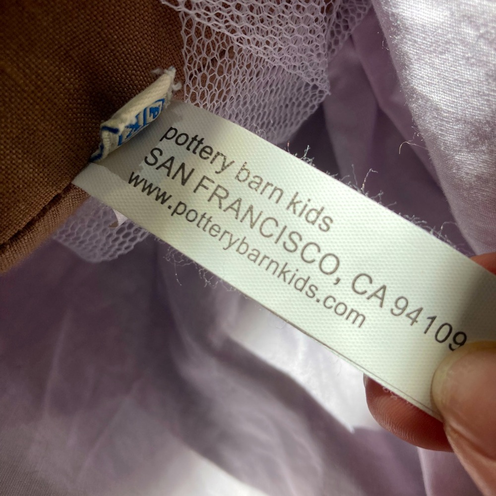 Pottery Barn Kids Ballerina Cloth Doll Lavender Tulle Ballet Dancer Brown Hair - Picture 8 of 9